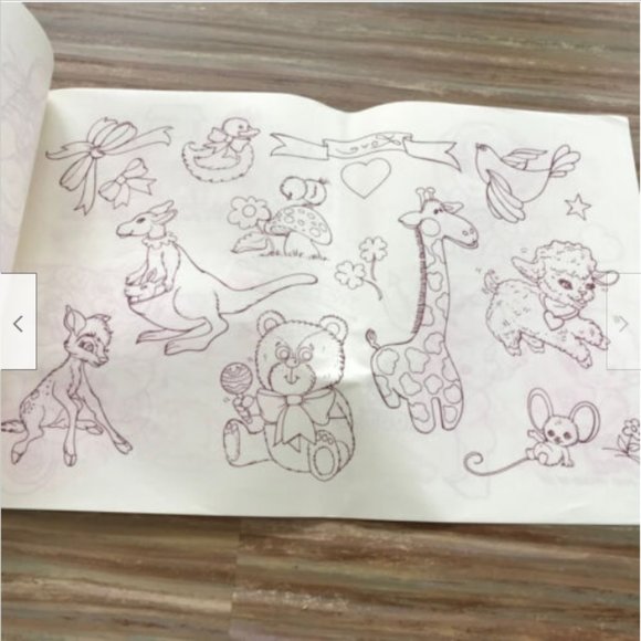 Vtg Baby's Transfer Book Tri-Chem Liquid Embroidery Iron-On Patterns #0515 - Picture 3 of 3